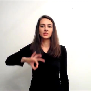 Znak „syn" w polskim języku migowym (PJM)
